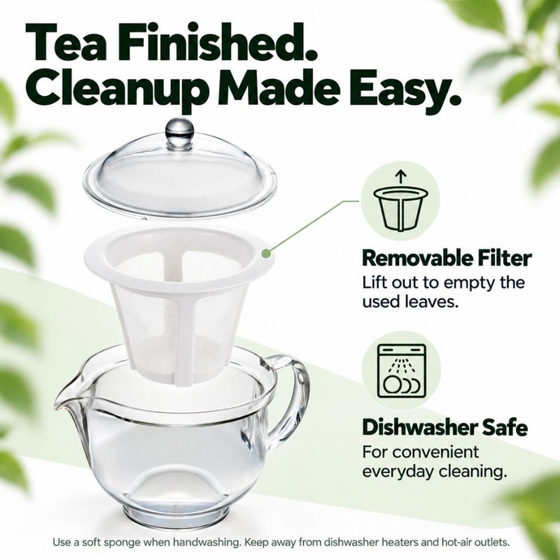 Akebono Made in Japan Tritan Tea Pot with Mesh Filter 480ml