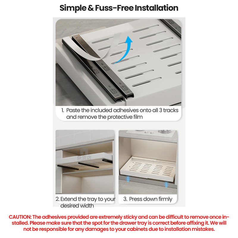 Kitchen Cabinet Extendable Pull-out Tray