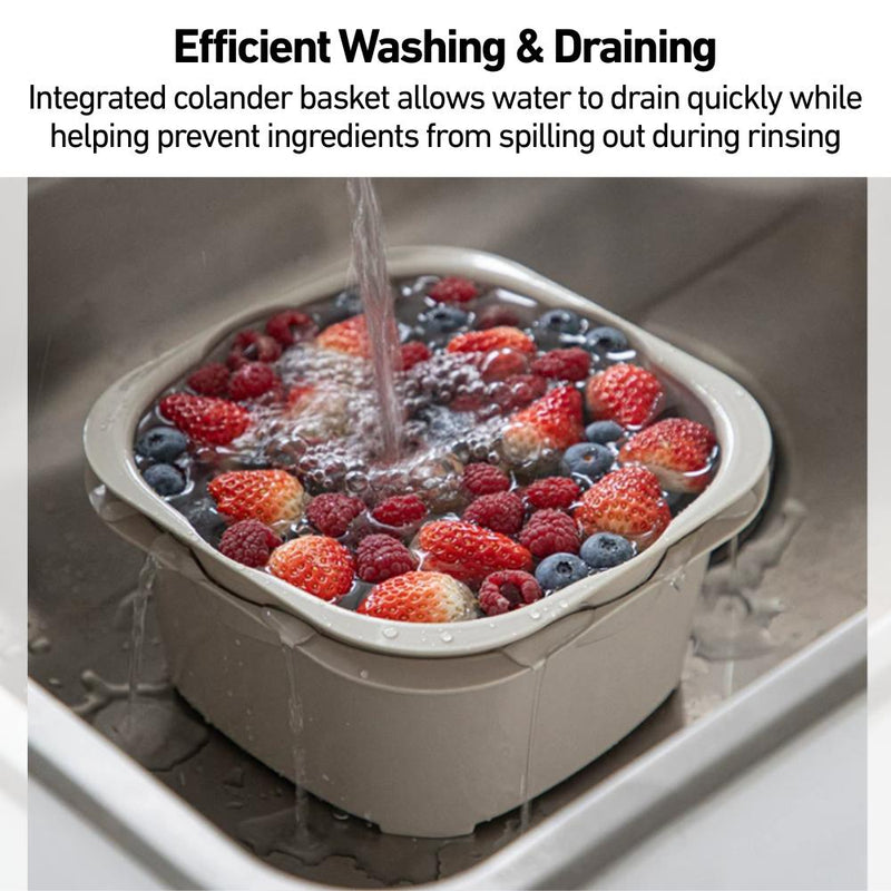Fruits & Vegetables Colander Basket with Lid Set of 3