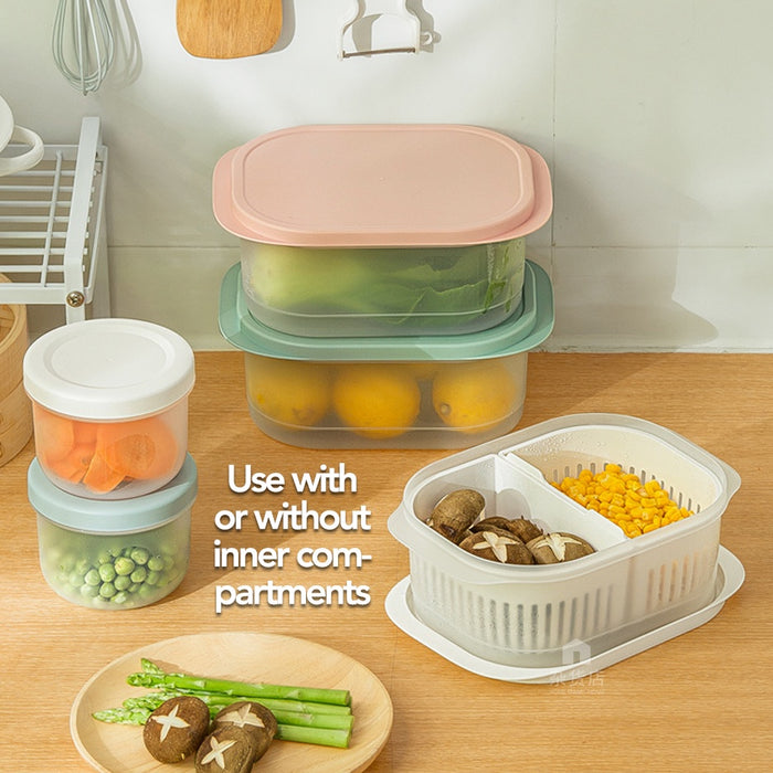Dual Function Food Storage Container & Colander