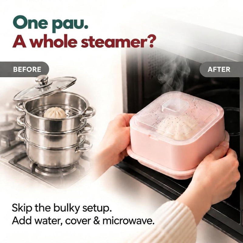&NE Recopo Made in Japan Microwave Food Cooking Steamer