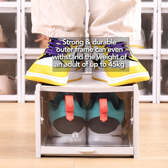 (Set of 3) Slide-out Stackable Shoe Organiser