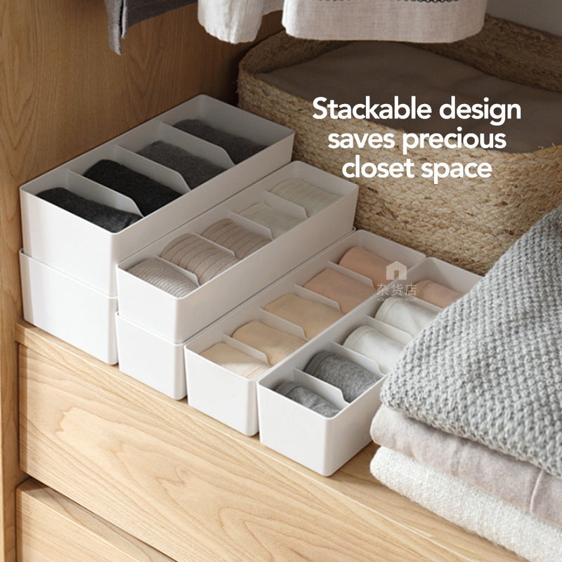 Lingerie / Undergarment / Socks & Accessories Wardrobe Organisers with Optional Lid