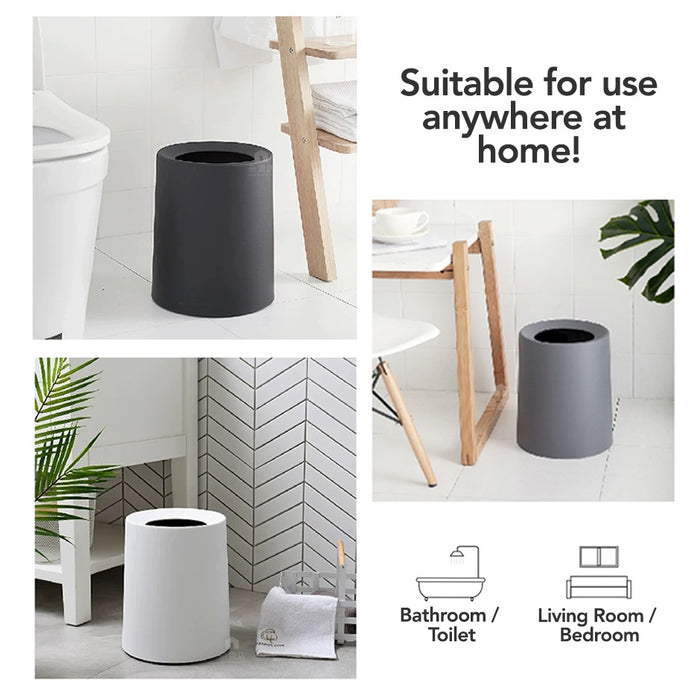 Minimalist Dual-layer Dustbin / Waste Paper Bin