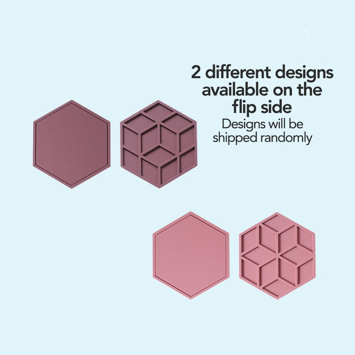 Hexagon Silicone Heat Insulation Pad with Dual Sides