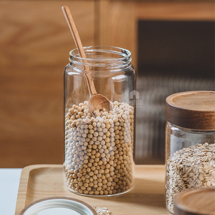 Screw Lid Airtight High Borosilicate Glass Jar