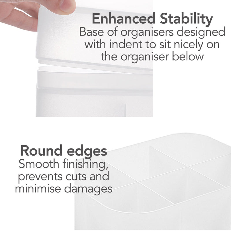 Tabletop Translucent Organisers Assorted