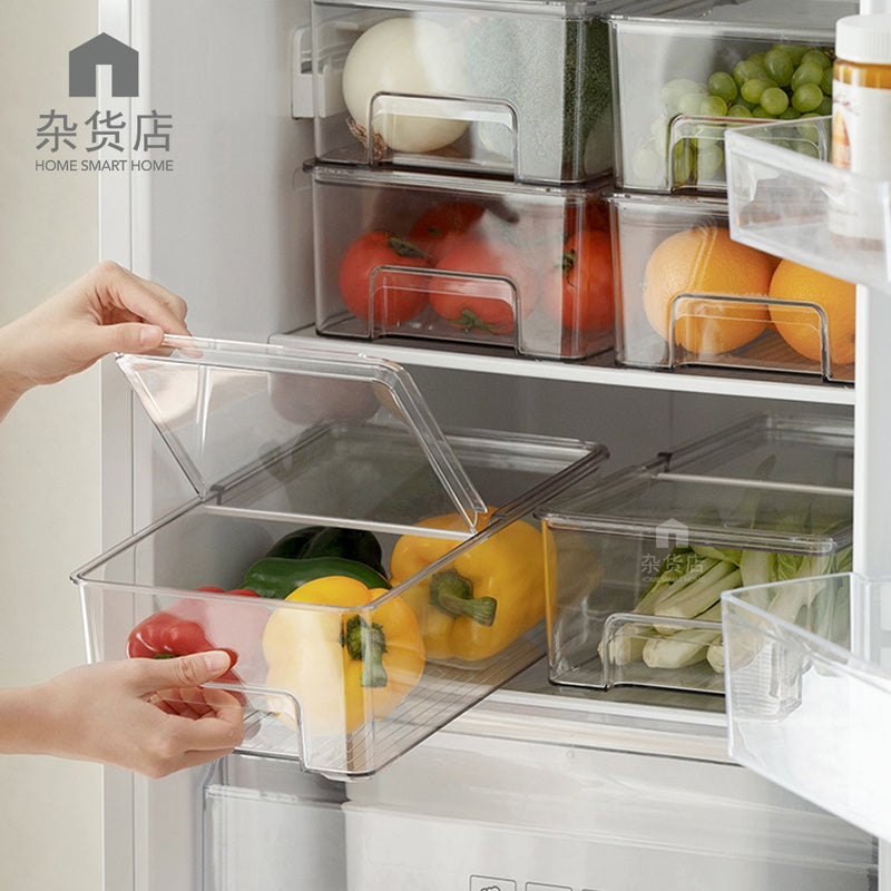 Clear Fridge Organiser Egg Tray with Optional Lid