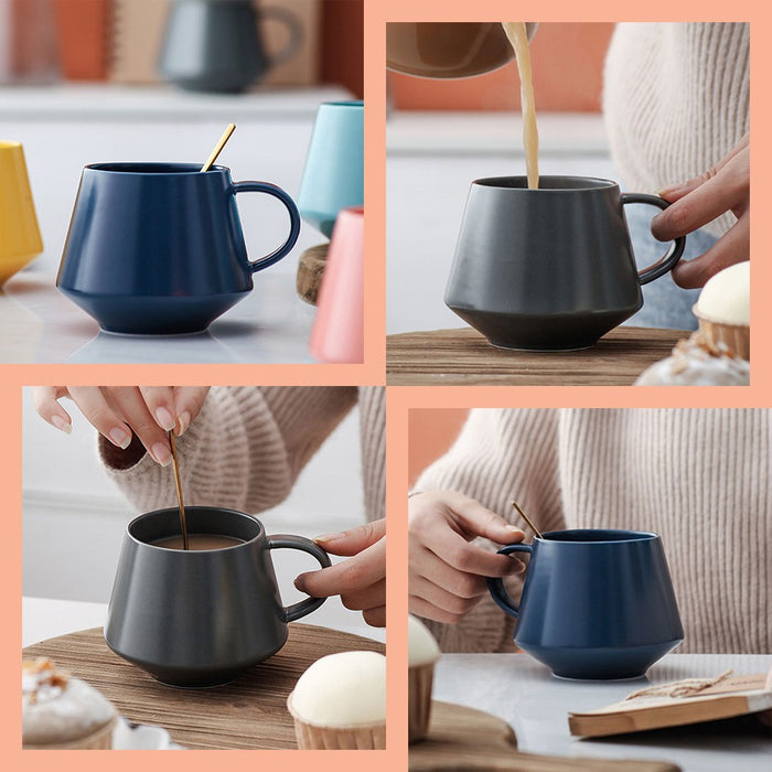 Ceramic Cup / Mug Diamond Shape 400ml