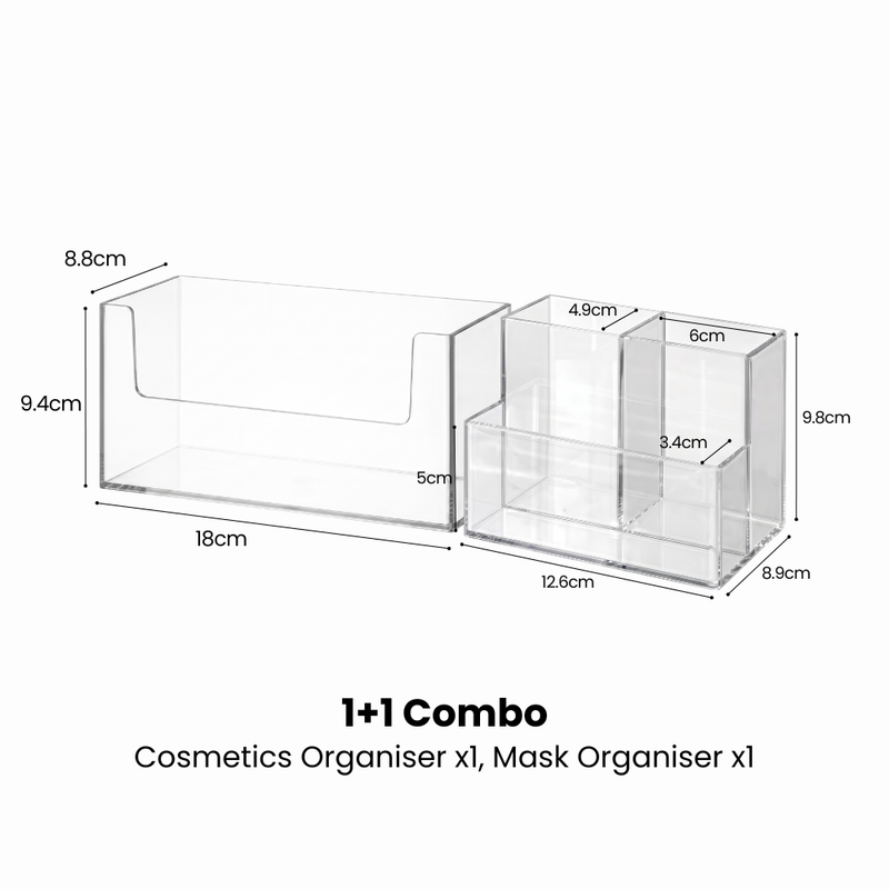 Cosmetics & Stationeries Tabletop & Mirror Cabinet Organiser