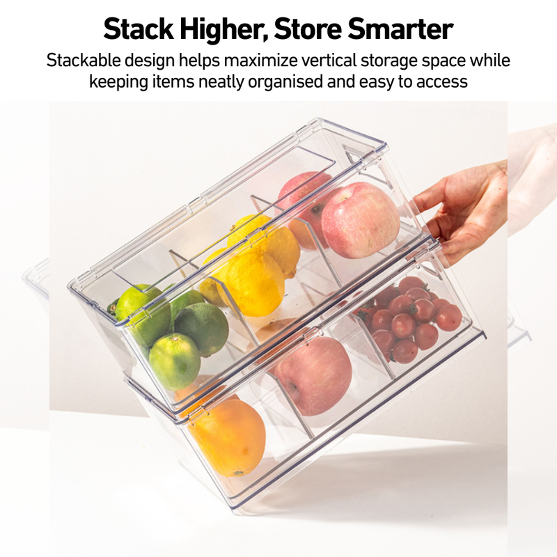 Multipurpose Clear Organisers with Dividers