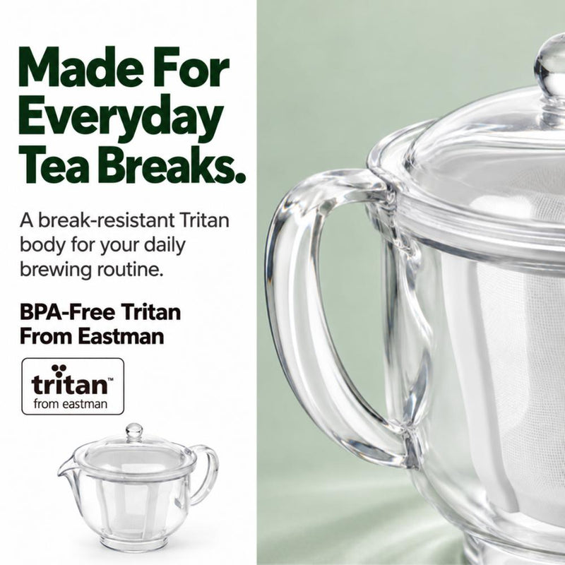 Akebono Made in Japan Tritan Tea Pot with Mesh Filter 480ml