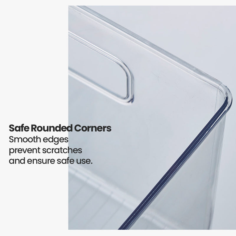 Clear Storage Organising Bin for Books & Miscellaneous Items 28.5cm depth