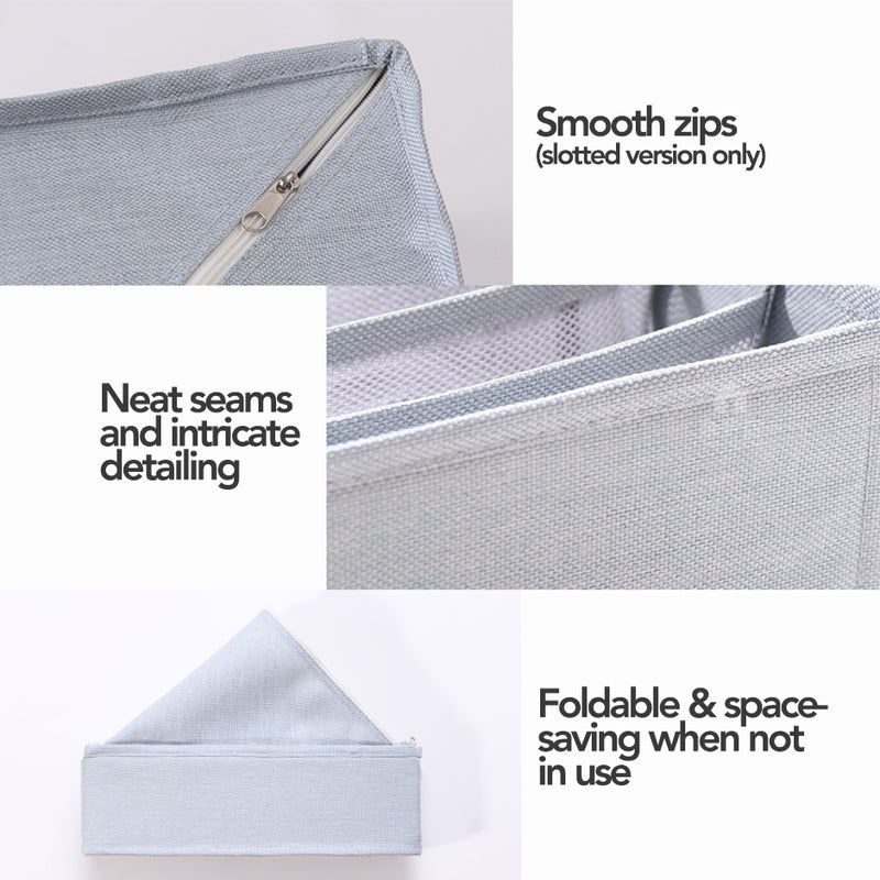 Foldable Fabric Lingerie Undergarments Accessories Organiser for Drawers