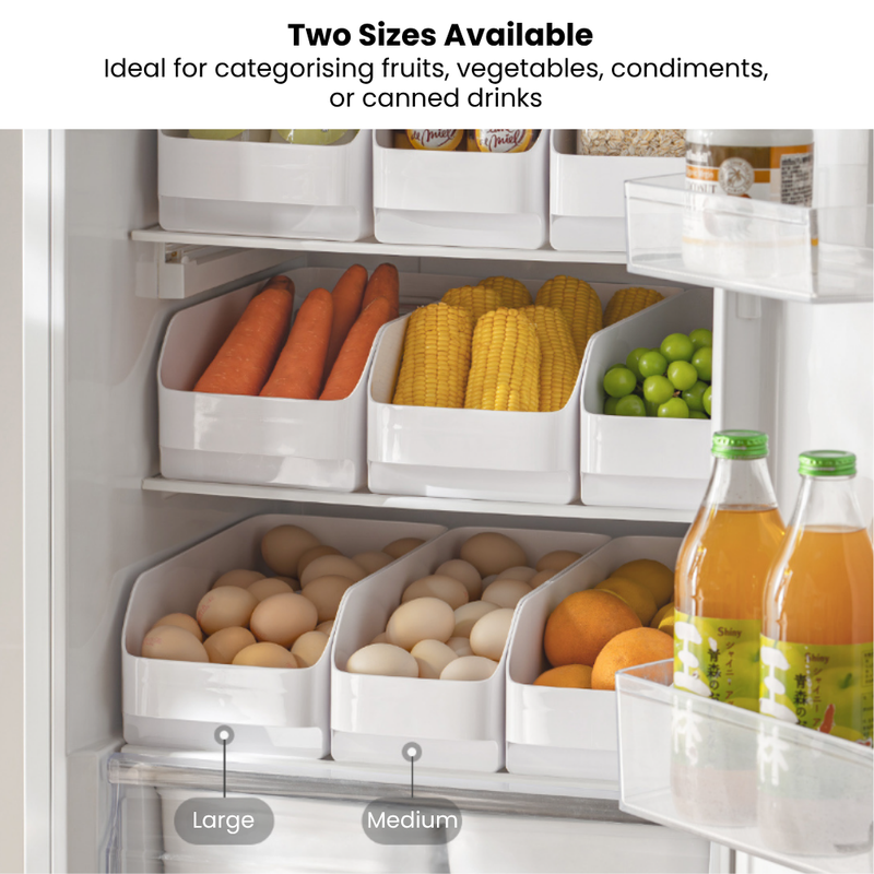Fridge Storage & Organiser for Fruits, Vegetables, Canned Drinks & more