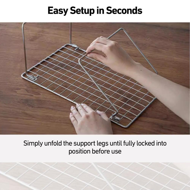 Foldable 304 Stainless Steel Under-Sink Storage Rack