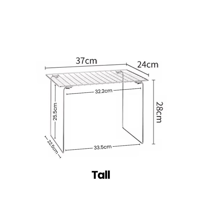 Foldable 304 Stainless Steel Under-Sink Storage Rack