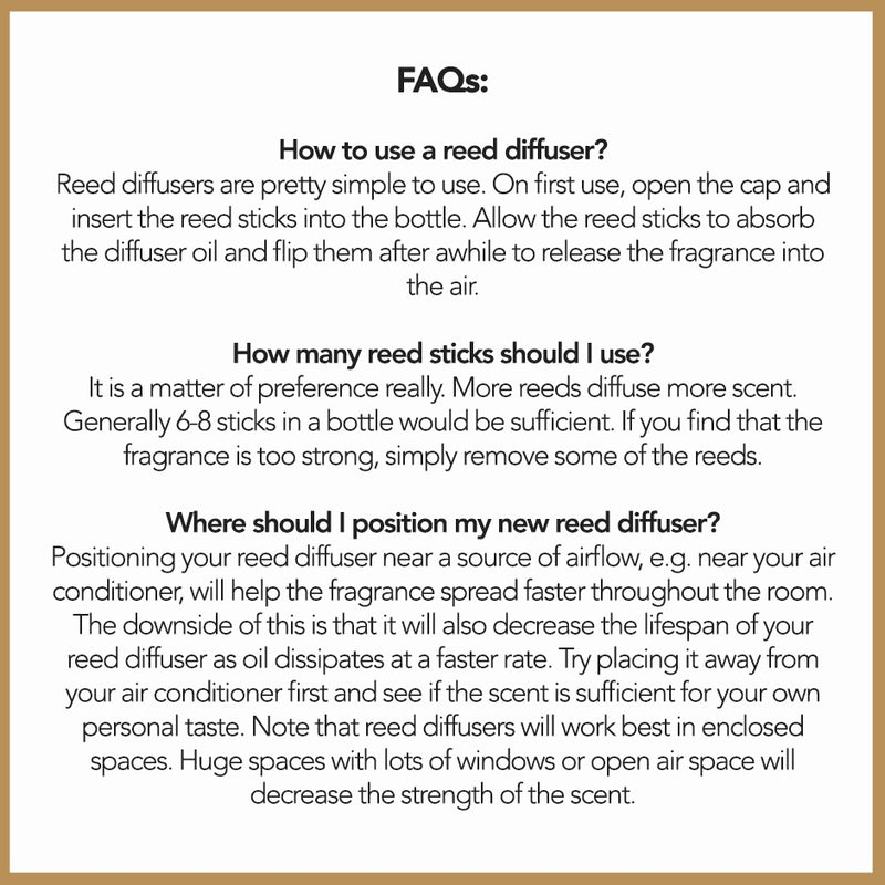 John's Blend Reed Diffuser White Musk & Assorted Scents