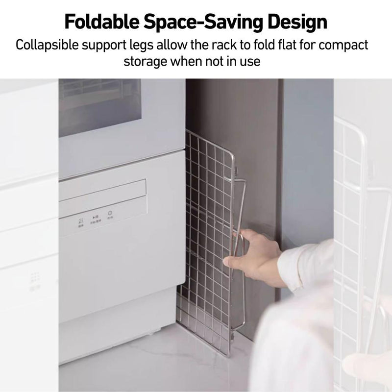 Foldable 304 Stainless Steel Under-Sink Storage Rack