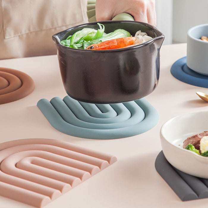 Soft Silicone Rainbow Insulation Pad / Coaster