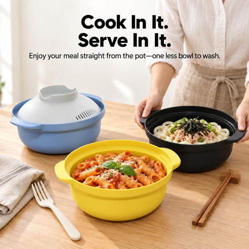 &NE Recopo Made in Japan Microwave Cooking Pot 1.5L