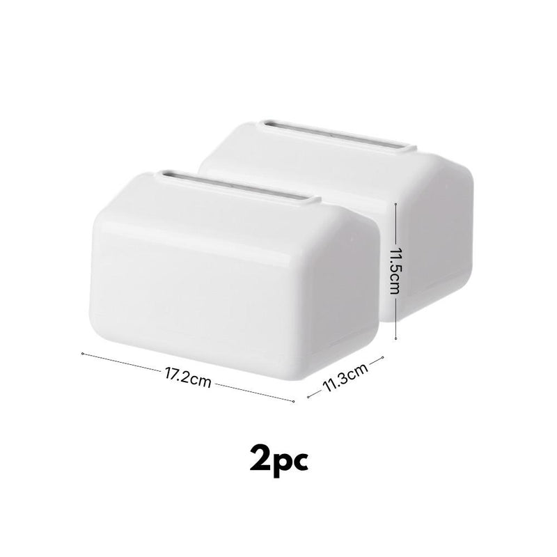 Minimalist Spring-Lift Tissue Box Holder