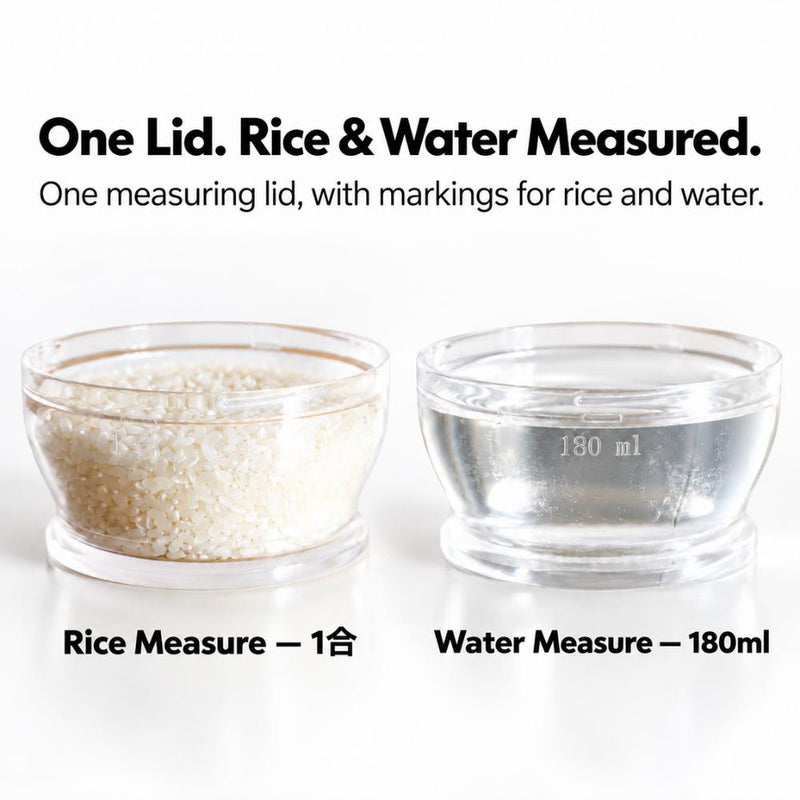 CB Japan Slim Airtight Rice Bottle with Measuring Cup/Lid 1kg