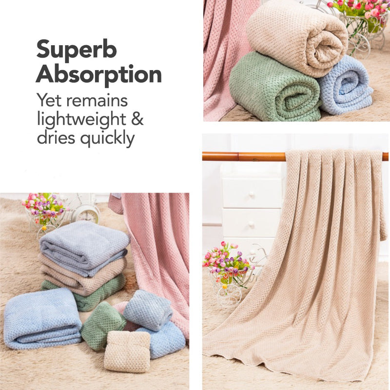 Ultra Absorbent Soft & Lightweight Microfiber Bath / Sports Towel