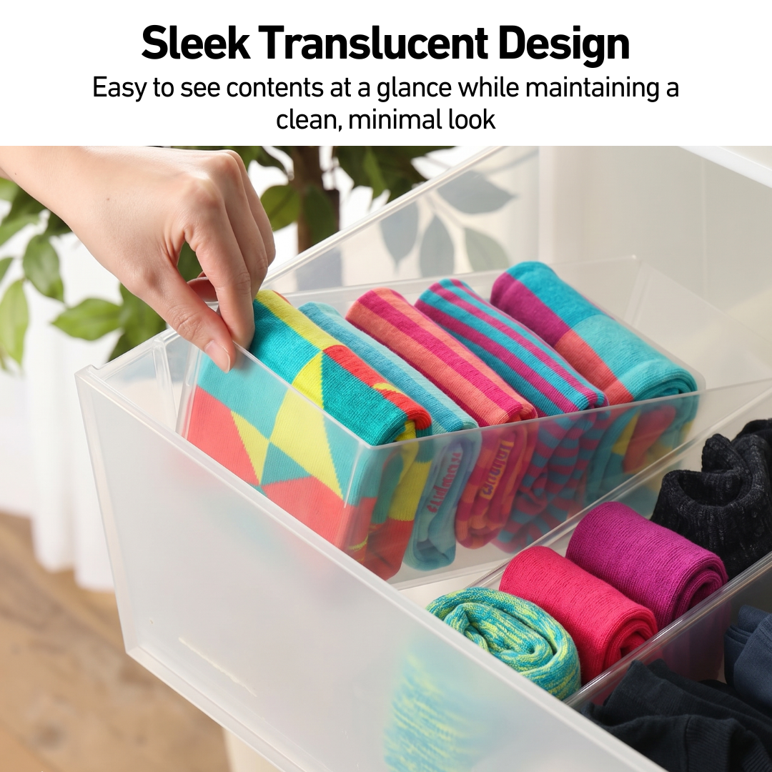 Like-it Japan Closet System Organiser for T-Shirts, Lingerie, & Socks