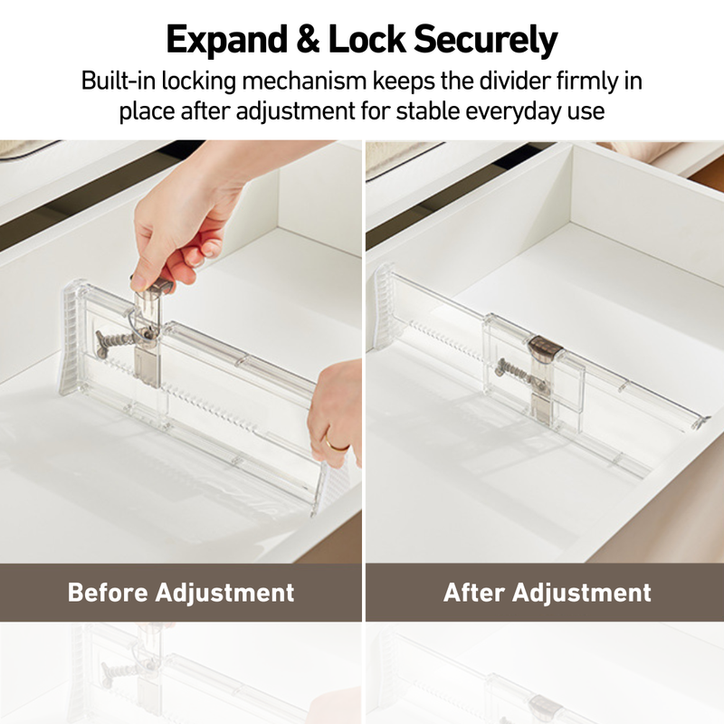 Adjustable & Extendable Drawer Dividers All-In-One