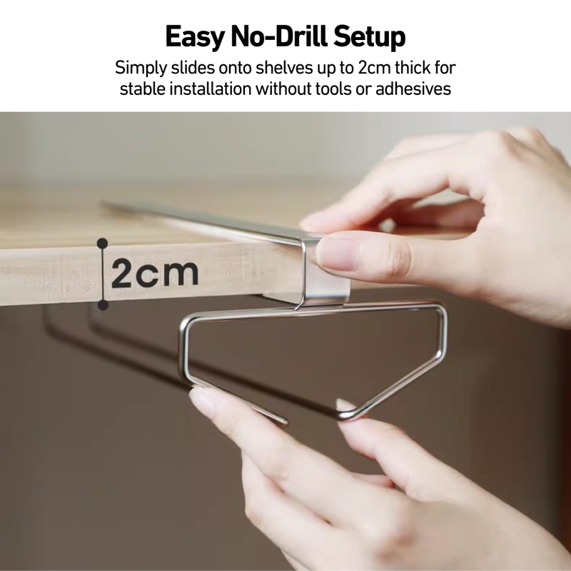 Under Cabinet Wine Glass Holder Organiser
