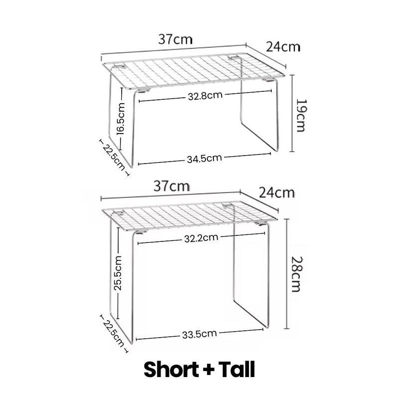 Foldable 304 Stainless Steel Under-Sink Storage Rack
