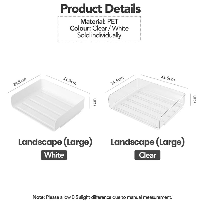 Stackable Document Magazine Stationeries Tray Organiser Stand