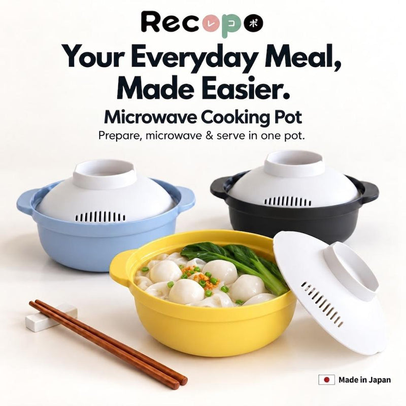 &NE Recopo Made in Japan Microwave Cooking Pot 1.5L