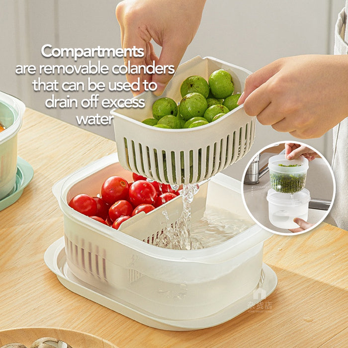 Dual Function Food Storage Container & Colander