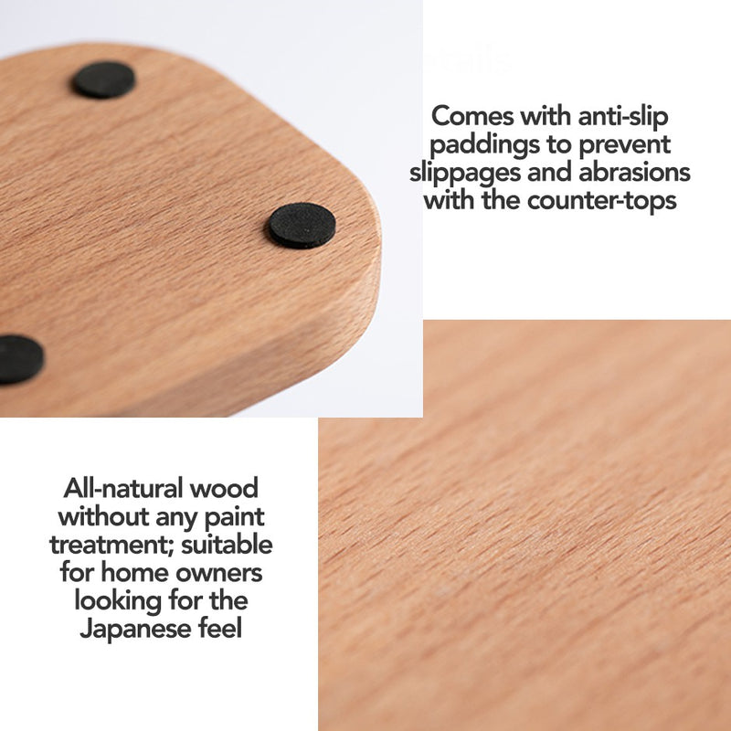 Japanese Style Minimalist Wooden Mug Stand / Cup Holder