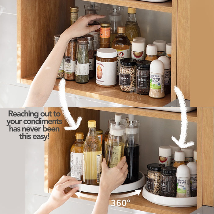 Lazy Susan - Rotating Tray for Seasoning & Condiments