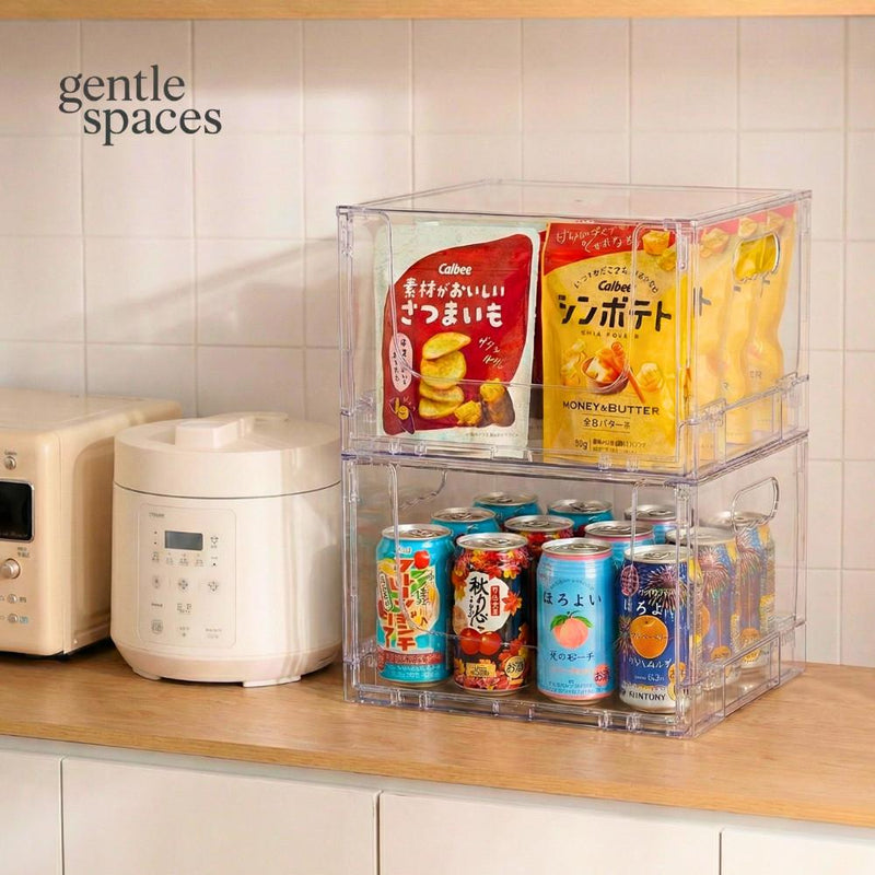 Gentle Spaces ClearStack Front Access Bin 2pc