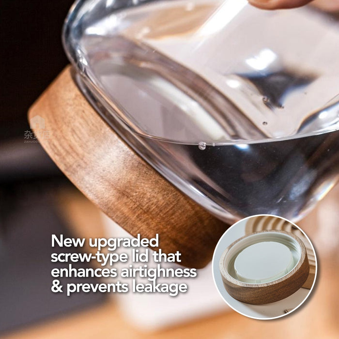 Screw Lid Airtight High Borosilicate Glass Jar