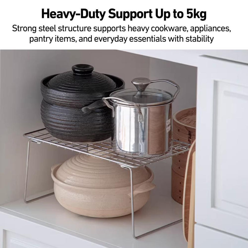 Foldable 304 Stainless Steel Under-Sink Storage Rack