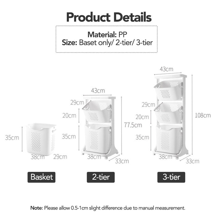 2/3-tier Laundry Basket & Organiser