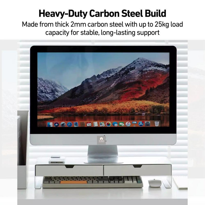 Desktop Monitor & Laptop Stand with Drawers