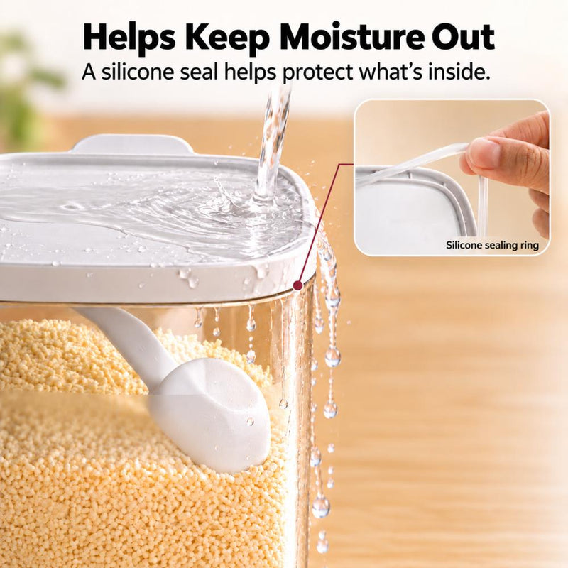 Flip Cover Seasoning Containers with Measuring Scoop