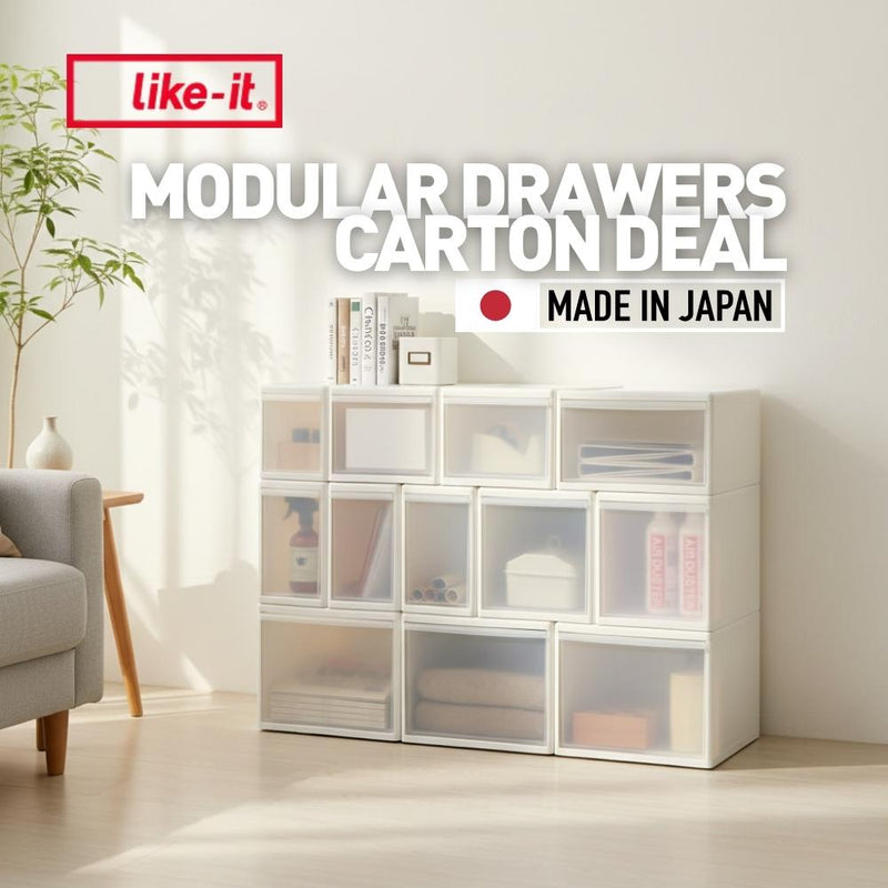 (CARTON DEAL) Like-it Japan Modular Drawers