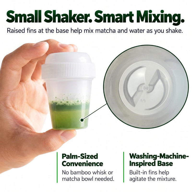 Made in Japan Mini Matcha Shaker & Akebono Tritan Double-Wall Cup 300ml