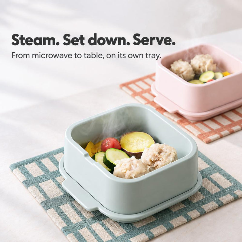 &NE Recopo Made in Japan Microwave Food Cooking Steamer