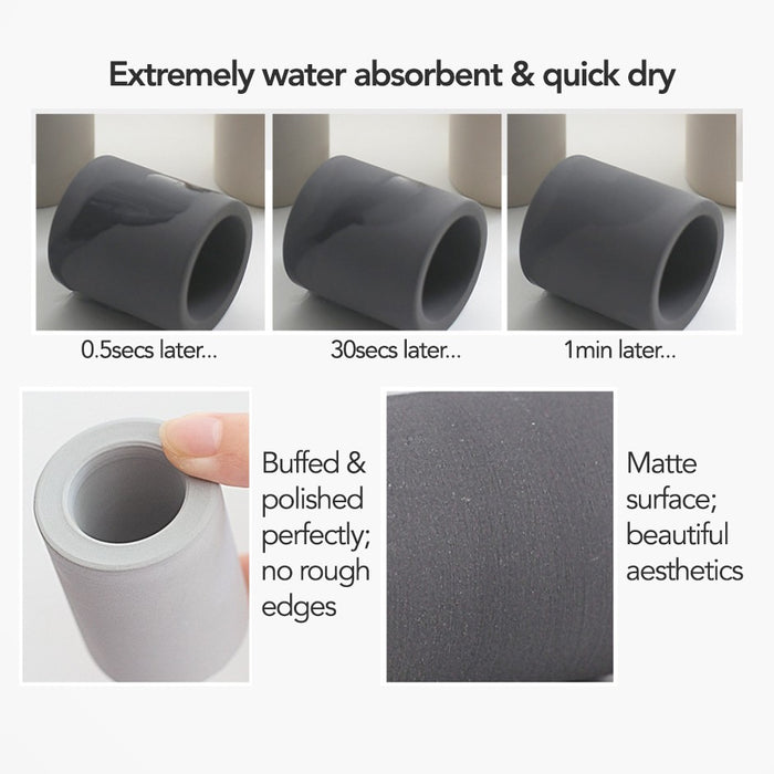 Quick Dry Diatomite Toothbrush & Accessories Holder
