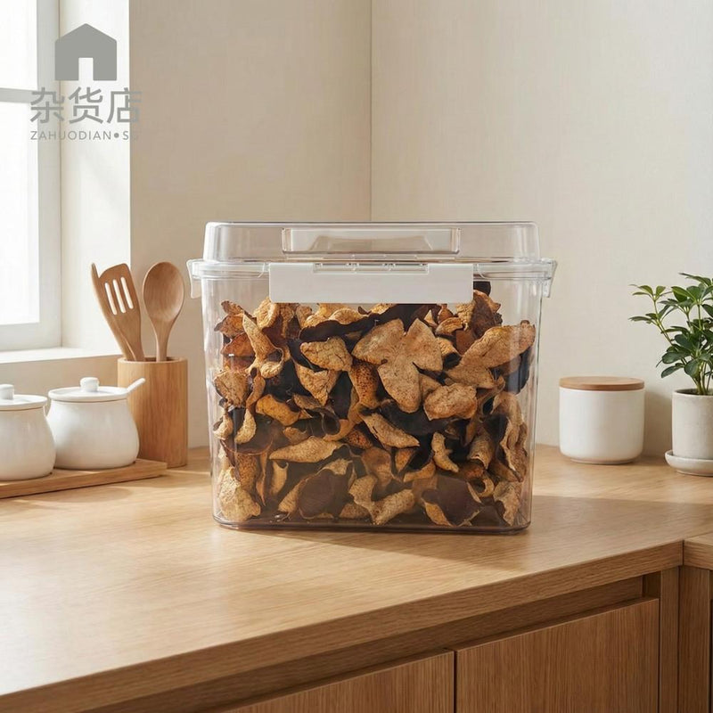 Extra Large Food-Safe Clear Airtight Multipurpose Storage Box with Handle