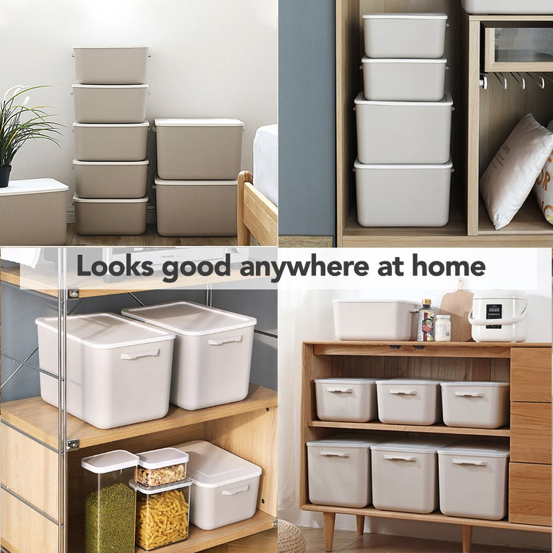Japanese Minimalist Stackable Storage Boxes in Assorted Sizes