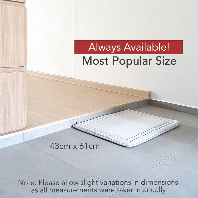 Ultra Absorbent & Super Soft Memory Foam Bathroom Floor Mat with Anti-Slip Base